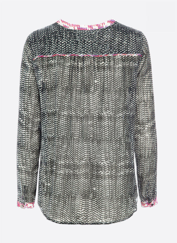 Silke Bluse, B&W (2.sort)