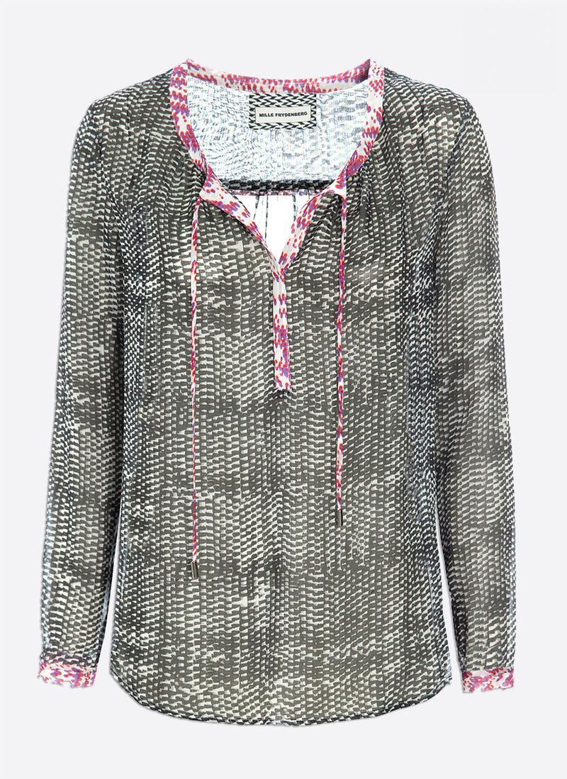 Silke Bluse, B&W (2.sort)