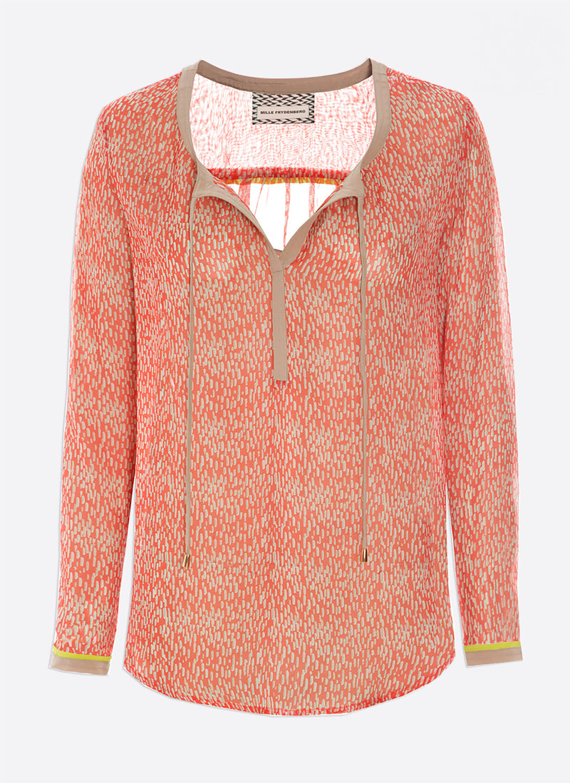 Silke Bluse, coral (2.sort)