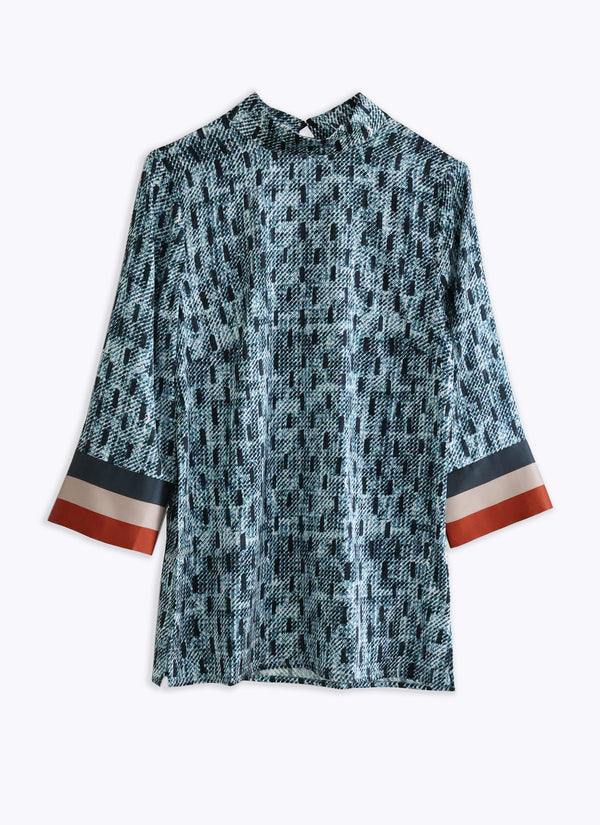 Silkebluse, Bouclé (2.sort)