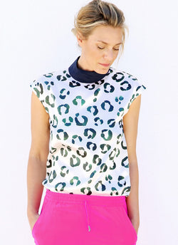 EVE TOP Aquarelle Leopard