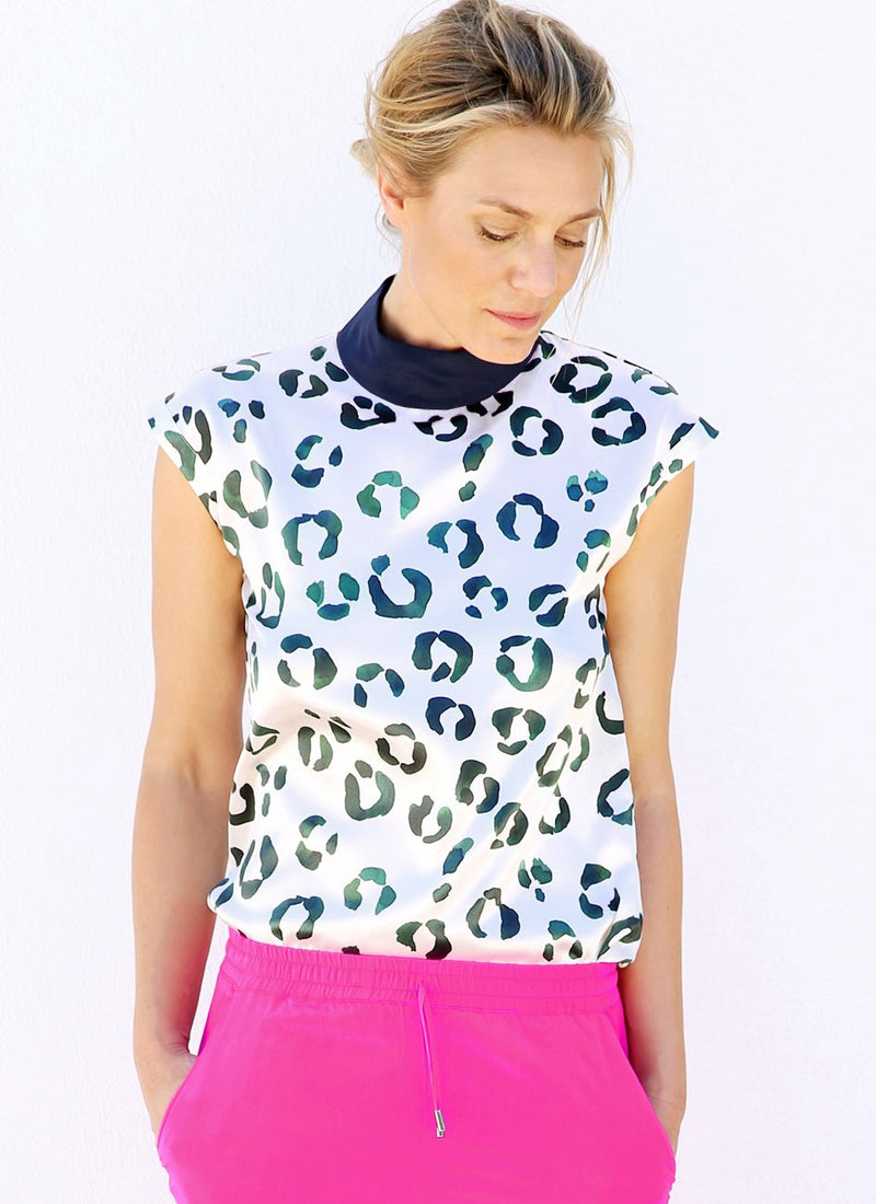 EVE TOP Aquarelle Leopard