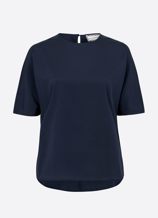 MAURI BLOUSE, NAVY