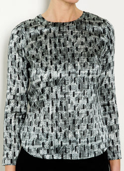 MIMI BLOUSE Graphic Boucleé