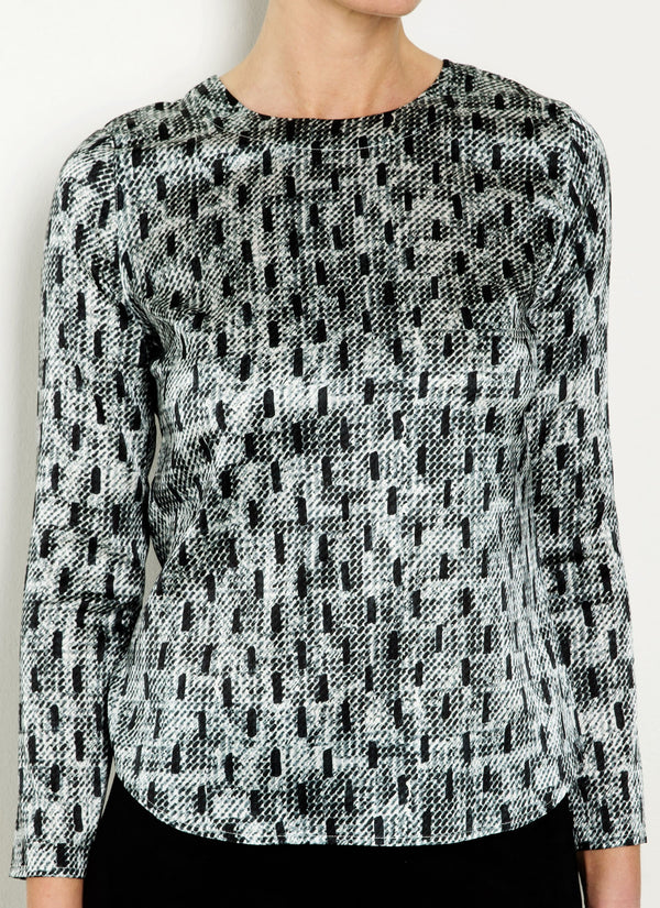 MIMI BLOUSE Graphic Boucleé