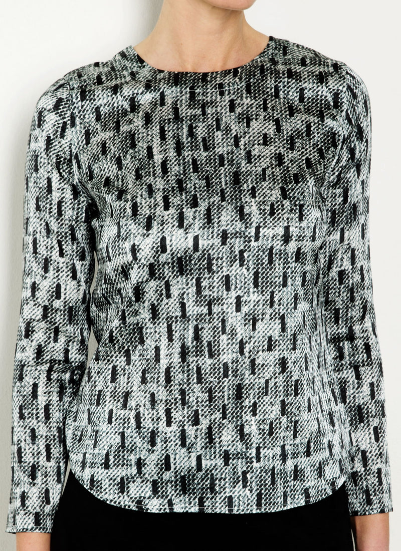 MIMI BLOUSE Graphic Boucleé