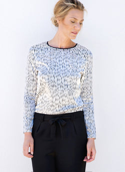 MIMI BLOUSE, Pinstripe
