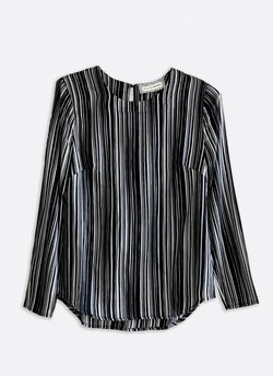 Silkebluse, Paint Stripe (2.sort)