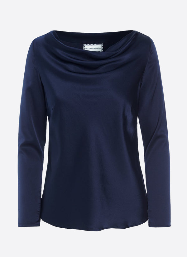 ZOE BLOUSE, Navy