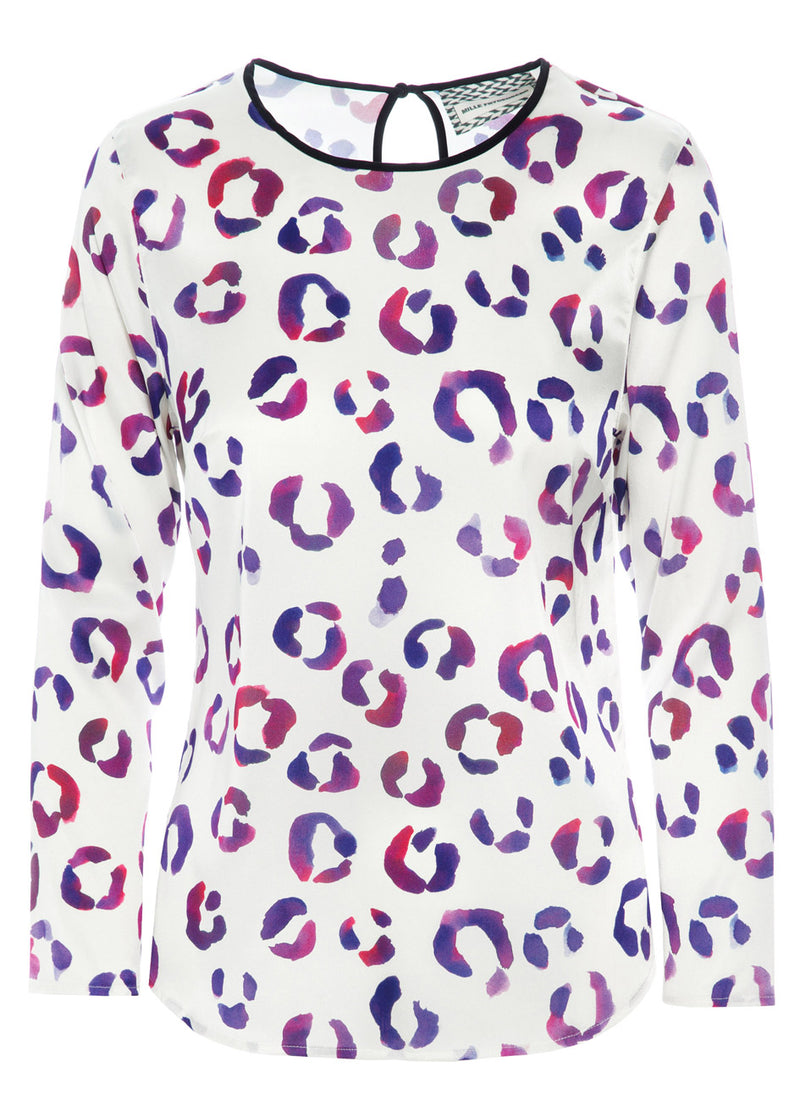 MIMI BLOUSE Aquarelle Leopard