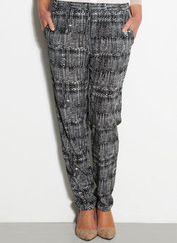 SILK PANTS Basketweave